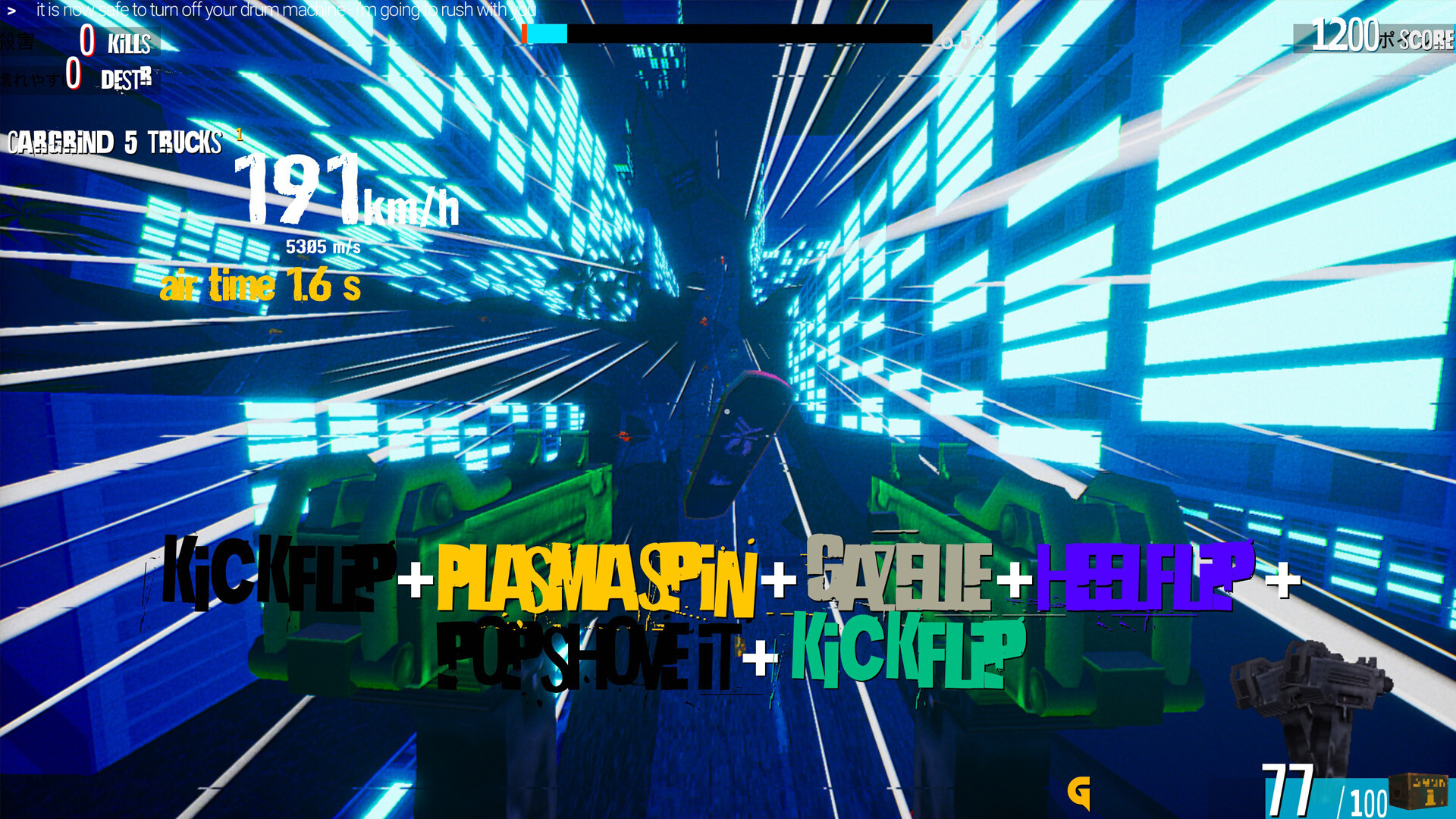 ACID DROP DOWNHILL: WITH UZI screenshot 5