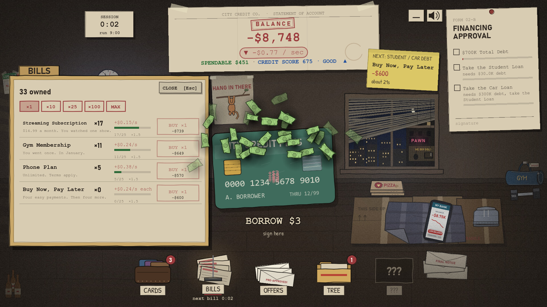 Debt Clicker trailer