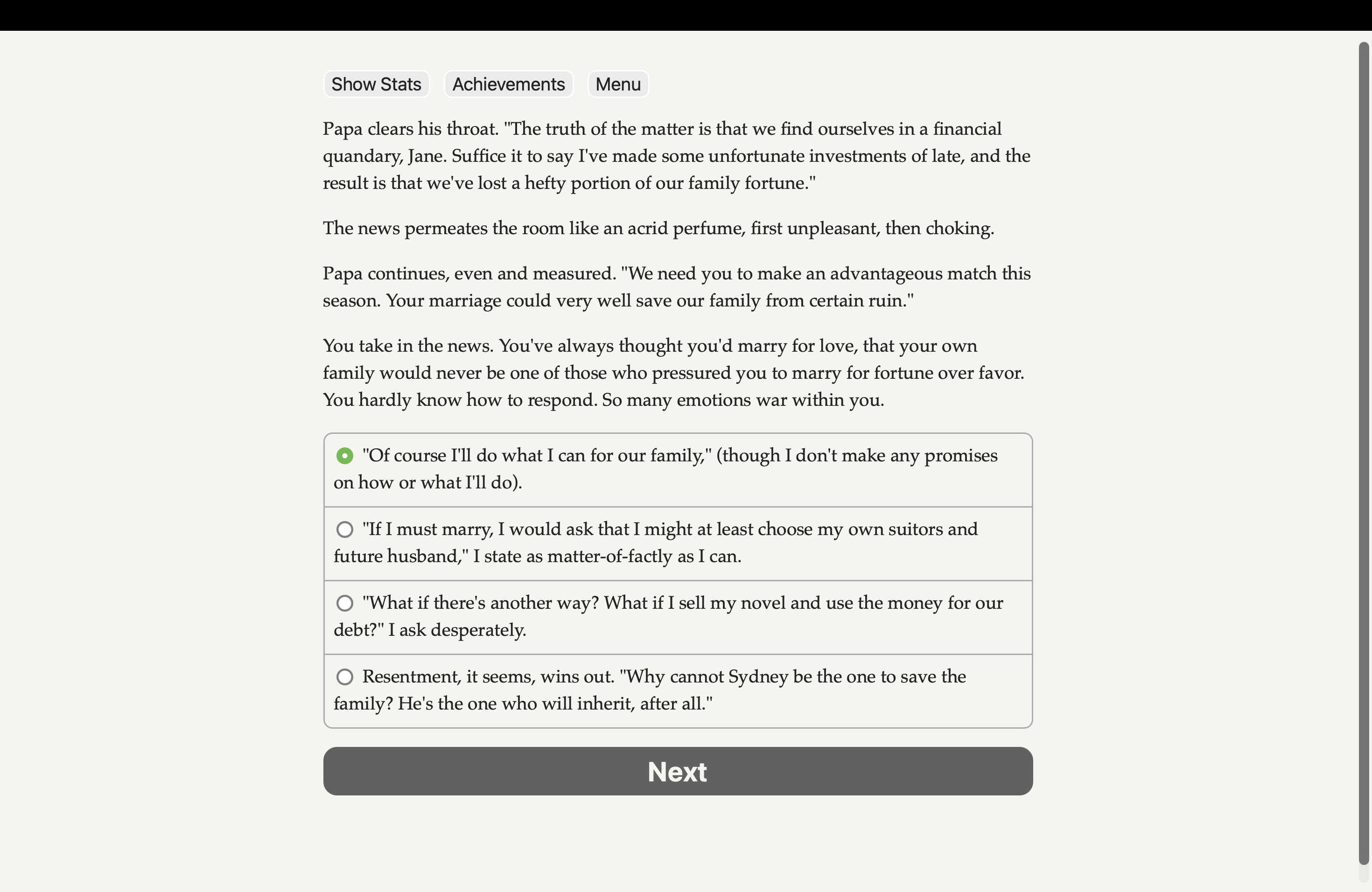 As the Lady Chooses screenshot 2