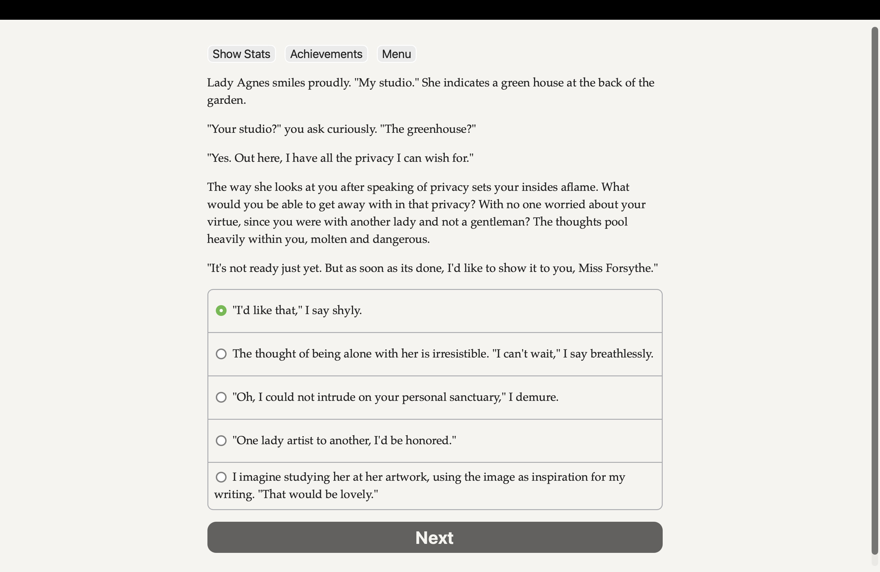 As the Lady Chooses screenshot 5