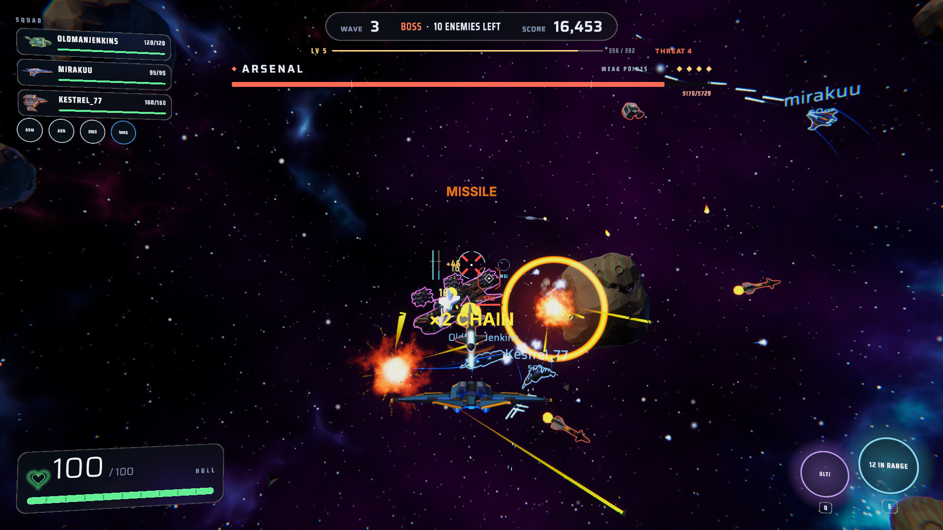 Spaceship Wars Together screenshot 2