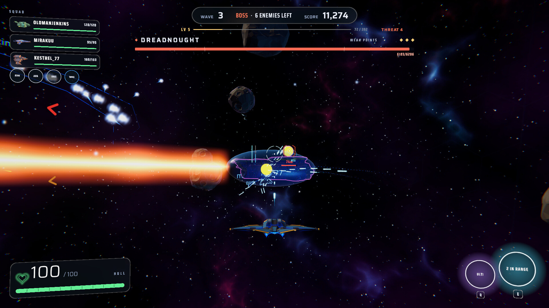 Spaceship Wars Together screenshot 1