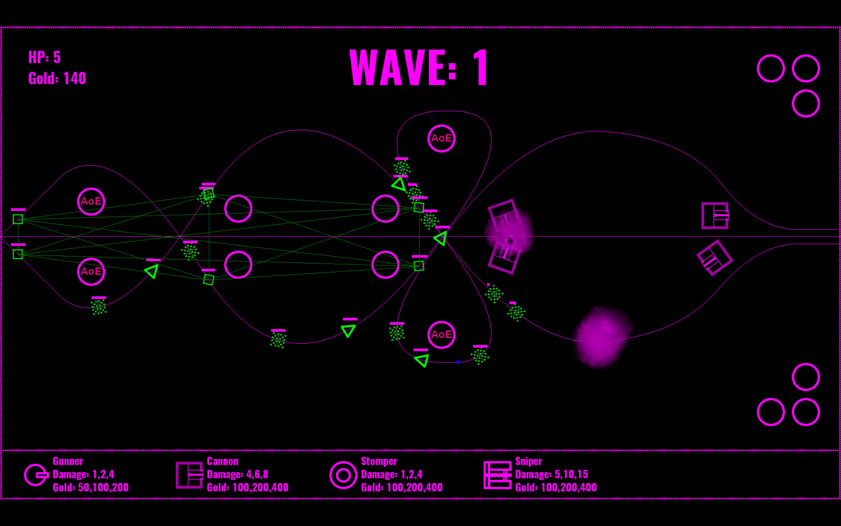 Neon Defense 1 : Pink Power trailer
