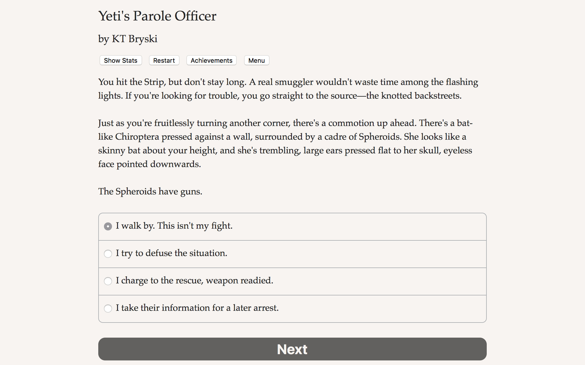 Yeti's Parole Officer screenshot 1