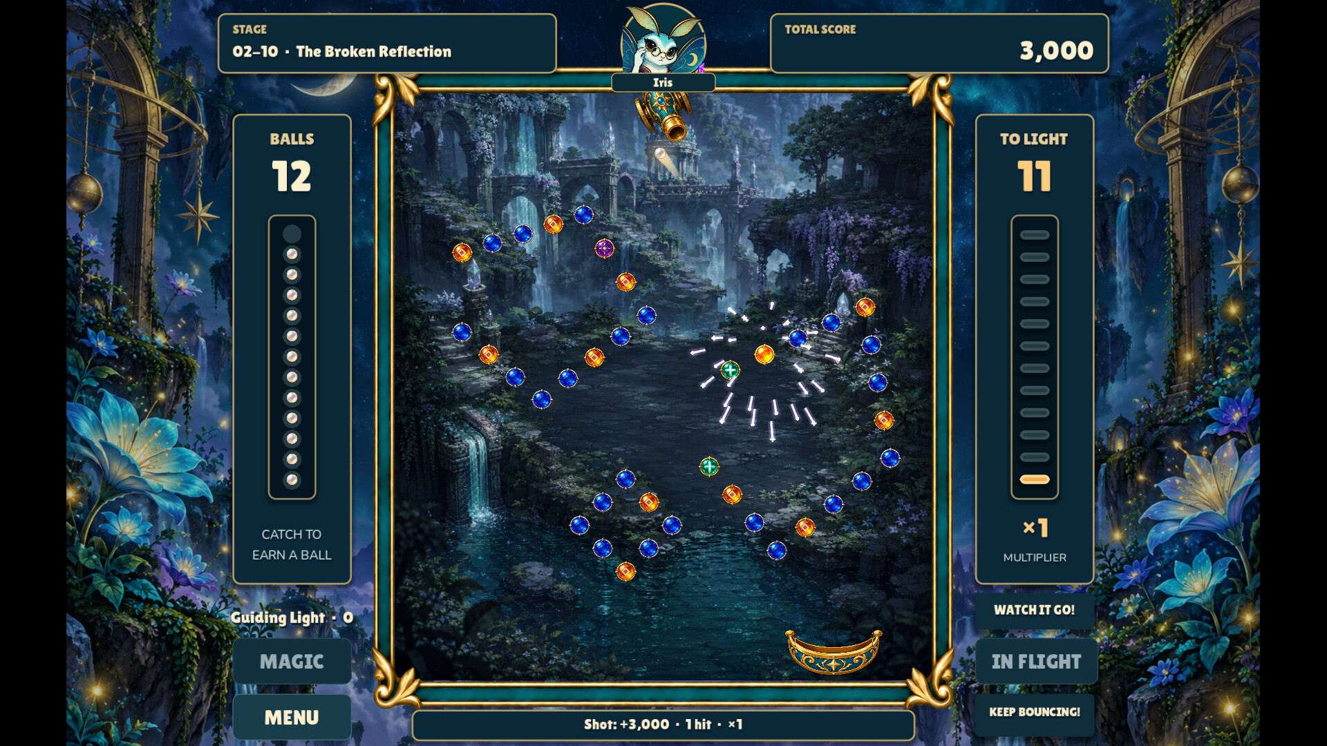 Ricochet: Moonlit Gardens screenshot 2