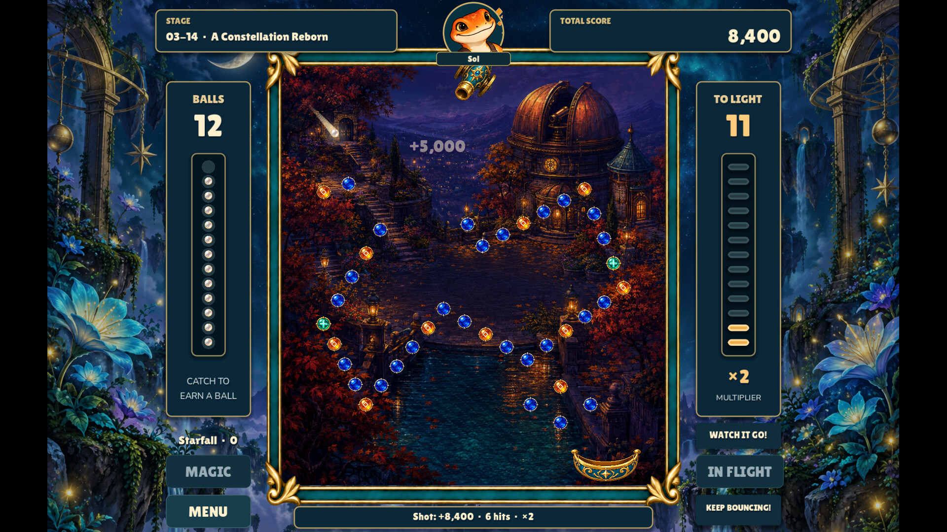 Ricochet: Moonlit Gardens screenshot 3