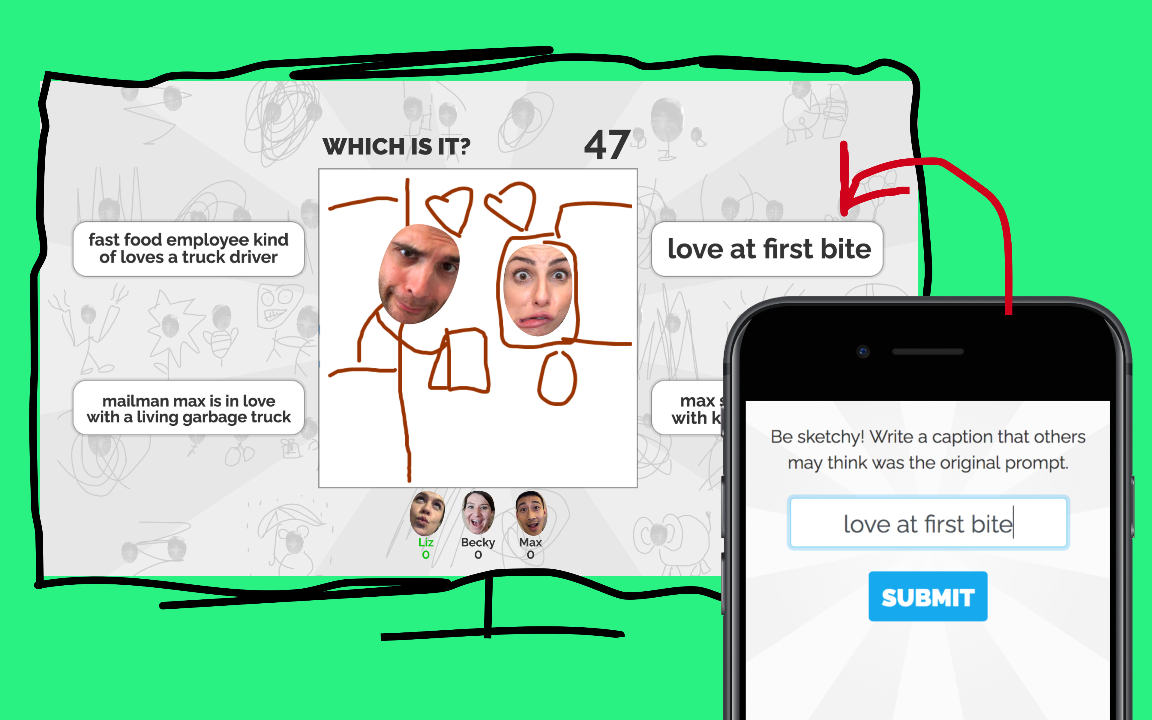 Selfie Games [TV]: A Multiplayer Couch Party Game screenshot 3