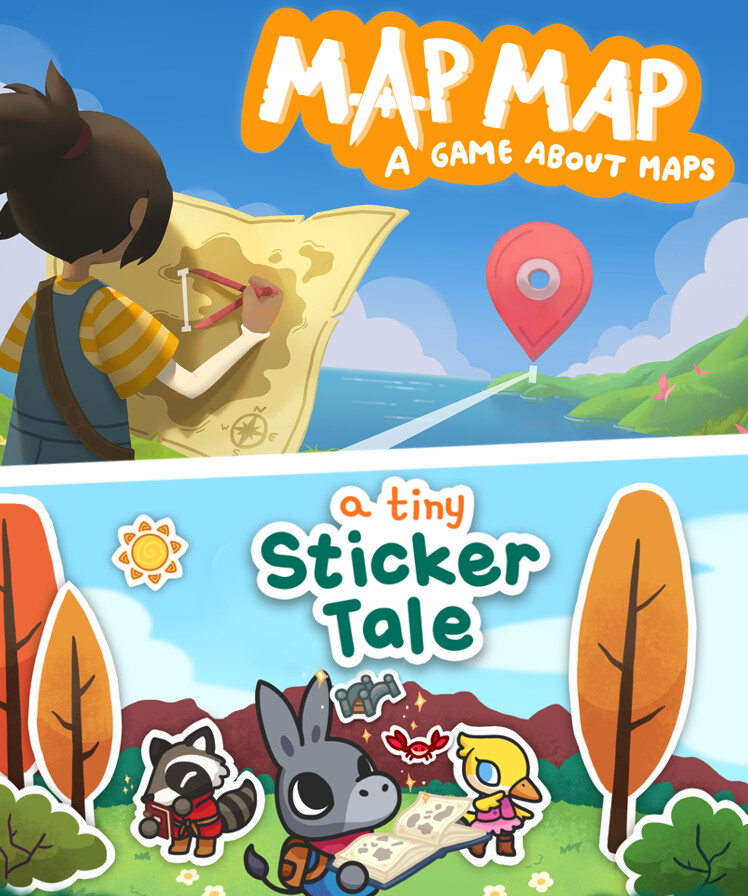 A Tiny Sticker Tale + Map Map