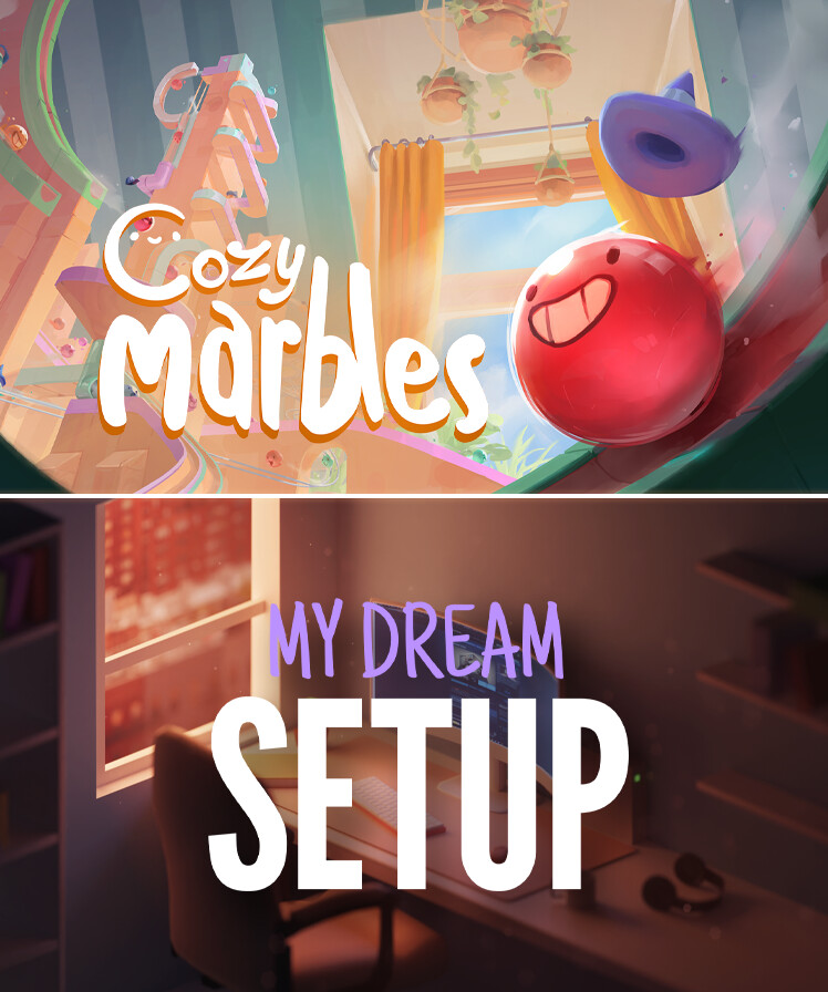 My Dream Setup x Cozy Marbles