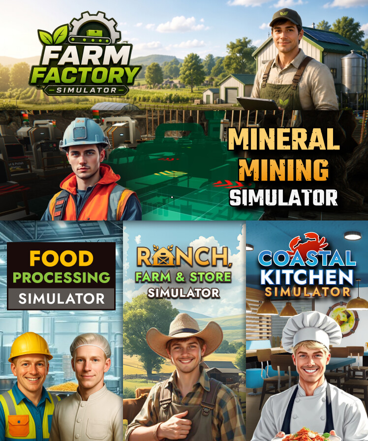 Farm Factory x Mineral Mining x Food Processing x Ranch Farm x Coastal Kitchen
