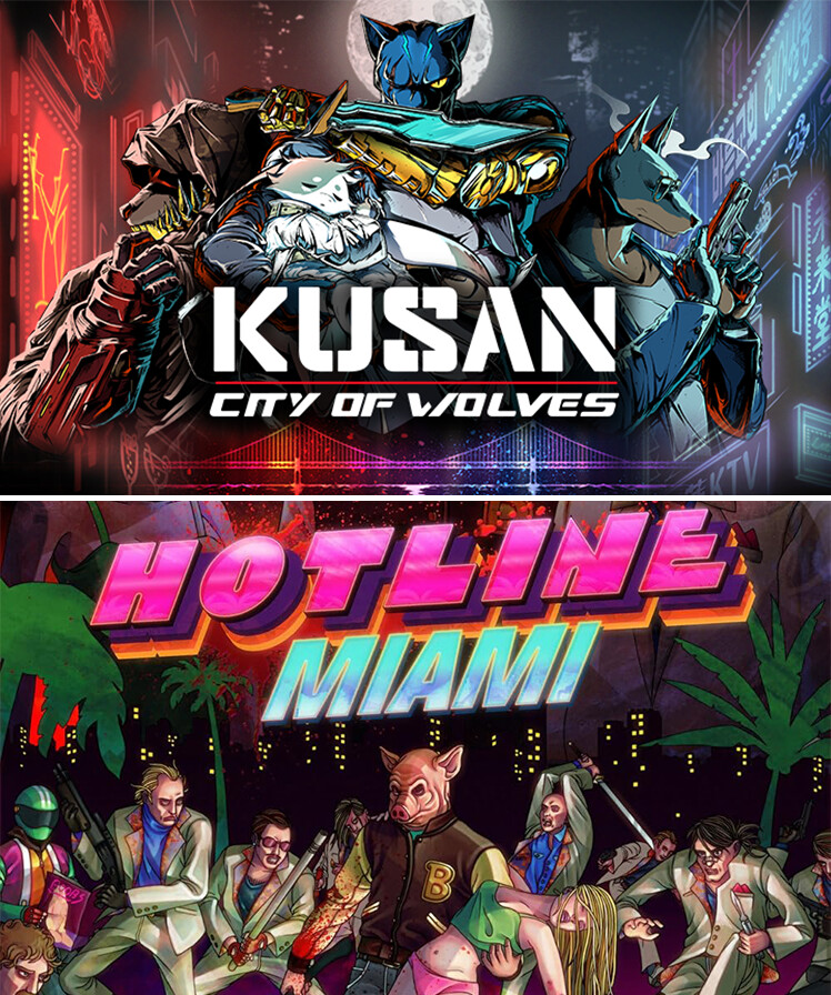 Hotline Miami x Kusan: City of Wolves