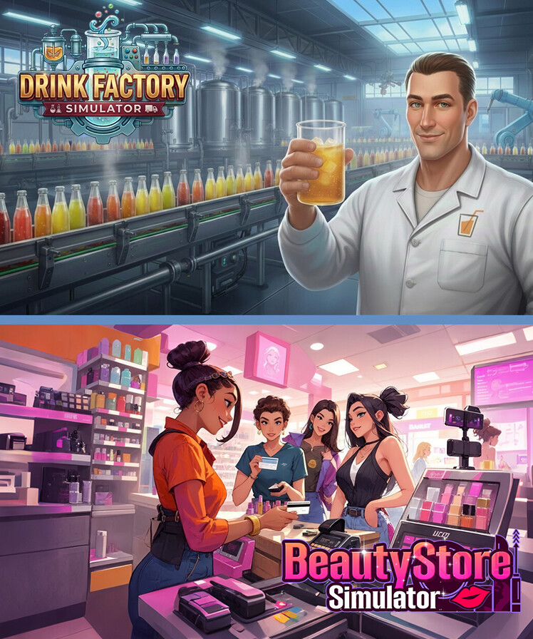Drink Factory x Beauty Store Simulator